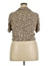 Forever 21 Plus 100% Viscose Animal Print Tan Short Sleeve Blouse Size 2X Plus - photo 2