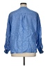 John Mark 100% Linen Blue 3/4 Sleeve Button-Down Shirt Size 0X - photo 2