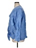 John Mark 100% Linen Blue 3/4 Sleeve Button-Down Shirt Size 0X - photo 5