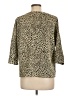 Andrea Jovine Animal Print Gold 3/4 Sleeve Top Size L - photo 2