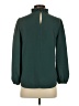 J.Crew 100% Polyester Green Long Sleeve Blouse Size XS - photo 2