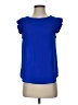 Monteau Blue Short Sleeve Top Size S - photo 1