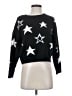 Hooked Up Stars Black Pullover Sweater Size S - photo 1