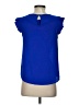 Monteau Blue Short Sleeve Top Size S - photo 2