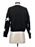 Hooked Up Stars Black Pullover Sweater Size S - photo 2