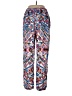 BECCA® by Rebecca Virtue 100% Polyester Print Blue Casual Pants Size L - photo 2