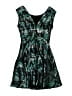 Tinley Road 100% Polyester Graphic Teal Blue Cocktail Dress Size XS - photo 2