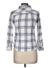 Rails 100% Rayon Plaid Blue 3/4 Sleeve Button-Down Shirt Size M - photo 2