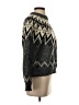 MNG 100% Polyester Chevron-herringbone Gray Pullover Sweater Size S - photo 4