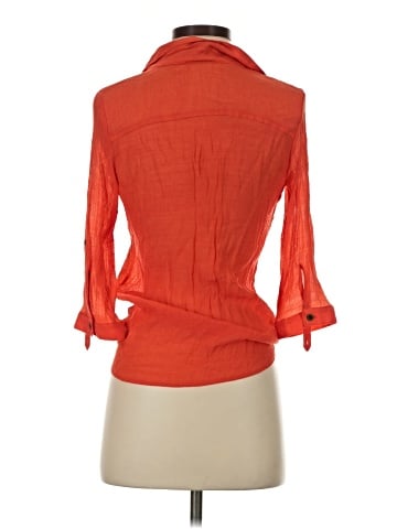 BCX 3/4 Sleeve Button-Down Shirt (view 2)