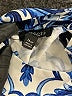 Talbots Damask Floral Blue Cocktail Dress Size 16 Petite - photo 7