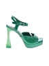 GB Color Block Green Sandals Size 7 1/2 - photo 1
