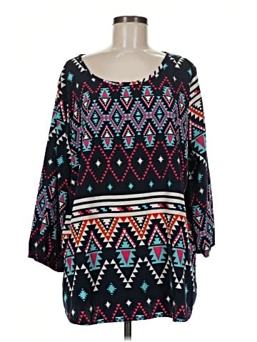 Auditions 3/4 Sleeve Blouse (view 1)