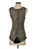 Green Envelope Black Sleeveless Top Size S - photo 2