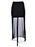Open Edit Solid Black Formal Skirt Size S - photo 1