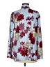 Natori Floral Blue Long Sleeve Blouse Size M - photo 2