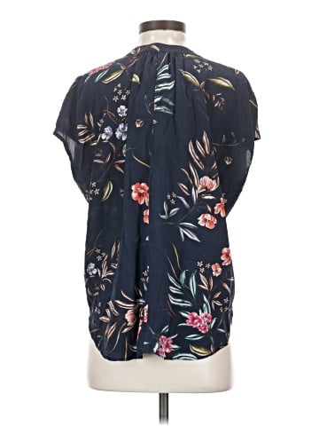 Amour Vert Short Sleeve Silk Top (view 2)