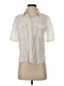 Theory Ivory Short Sleeve Blouse Size S - photo 1