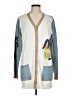 LOGO by Lori Goldstein Blue Cardigan Size M - photo 1
