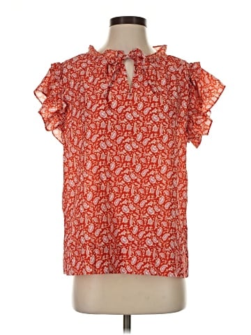 Blue Sol Short Sleeve Blouse (view 1)