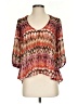 Lovers + Friends 100% Polyester Orange 3/4 Sleeve Blouse Size S - photo 1