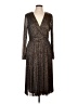 MSK Metallic Silver Cocktail Dress Size L - photo 1