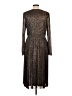 MSK Metallic Silver Cocktail Dress Size L - photo 2