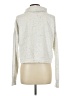 10 Tree Metallic Silver White Turtleneck Sweater Size L - photo 2
