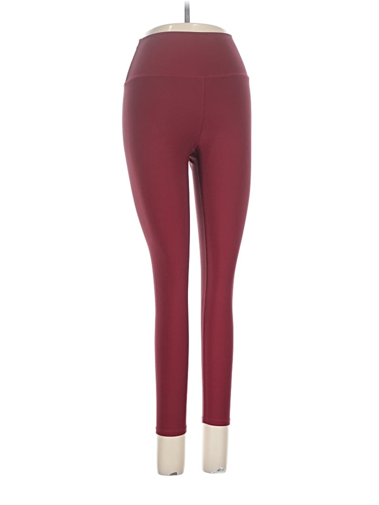 Pre-owned Sage Collective Active Pants In Burgundy