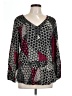 Style&Co 100% Nylon Black Long Sleeve Blouse Size L - photo 1