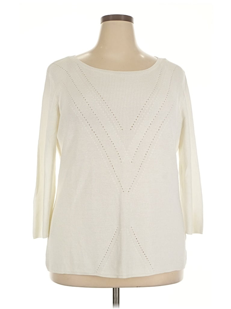Pre-owned Renuar Pullover Sweater In Ivory