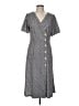 Talbots Houndstooth Gray Casual Dress Size M - photo 1