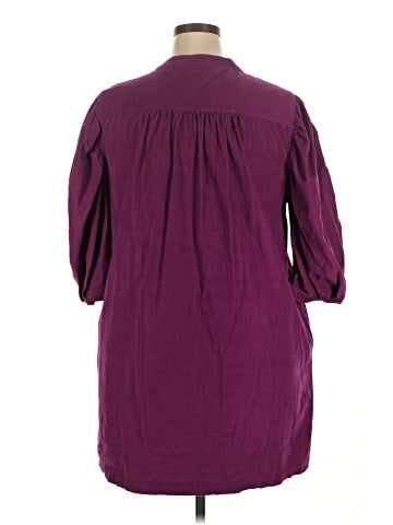 Gap 3/4 Sleeve Button-Down Shirt (view 2)