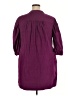 Gap 100% Cotton Purple 3/4 Sleeve Button-Down Shirt Size XXL - photo 2