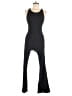 JoyLab Solid Black Jumpsuit Size M - photo 1