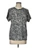 Athleta Silver Short Sleeve Top Size L - photo 1