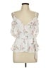Sienna Sky 100% Polyester White Sleeveless Blouse Size L - photo 1