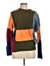 Oscar De La Renta 100% Cotton Color Block Green Pullover Sweater Size L - photo 1
