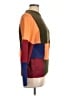 Oscar De La Renta 100% Cotton Color Block Green Pullover Sweater Size L - photo 4