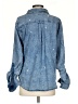 Billy T Stars Blue 3/4 Sleeve Button-Down Shirt Size S - photo 2