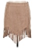 Do & Be Solid Tan Casual Skirt Size M - photo 1