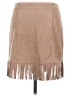 Do & Be Solid Tan Casual Skirt Size M - photo 2