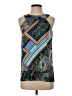 Vanity 100% Polyester Blue Sleeveless Blouse Size S - photo 1