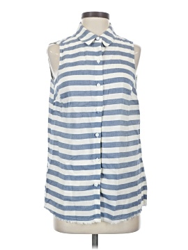 Beach Lunch Lounge Sleeveless Button Down Shirt