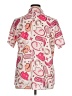 Unbranded 100% Polyester Hearts Pink Short Sleeve Blouse Size XL - photo 2