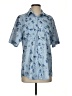 IZOD Tropical Blue Short Sleeve Blouse Size S - photo 1