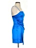Zara Solid Blue Cocktail Dress Size XS - photo 4