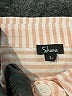 Shana Stripes Pink Long Sleeve Blouse Size L - photo 7