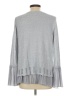Sioni Silver Long Sleeve Blouse Size L - photo 2