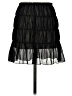 Unbranded 100% Polyester Solid Black Casual Skirt Size S - photo 1